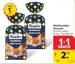 Carrefour Market Melkbroodjes Pasquier aanbieding