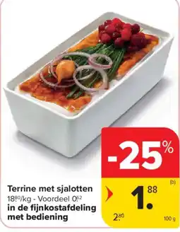 Carrefour Market Terrine met sjalotten aanbieding