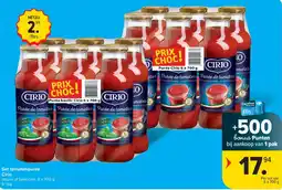 Carrefour Market Set tomatenpuree Cirio aanbieding