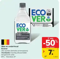 Carrefour Was en onderhoud Ecover aanbieding