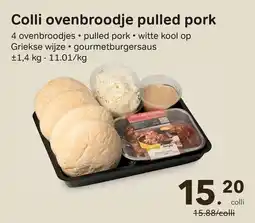 Bon Ap Colli ovenbroodje pulled pork aanbieding