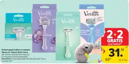 Carrefour Scheerapparaatjes en mesjes Venus en Venus Satin Care aanbieding