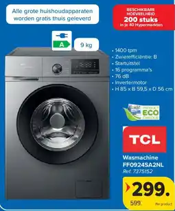 Carrefour Wasmachine TCL aanbieding