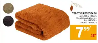 Teddy fleece deken