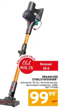 Trafic draadloze steelstofzuiger aanbieding