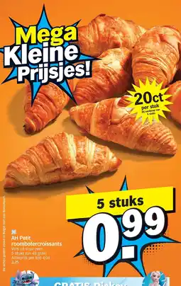 Albert Heijn AH Petit roombotercroissants aanbieding