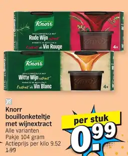 Albert Heijn Knorr bouillonketeltje met wijnextract aanbieding