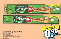 Albert Heijn Jan pizzadeeg Napoli style aanbieding
