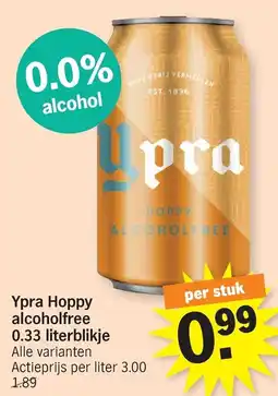 Albert Heijn Ypra Hoppy alcoholfree aanbieding