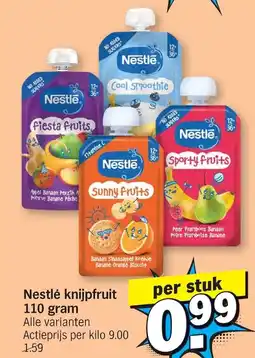 Albert Heijn Nestlé knijpfruit aanbieding