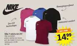 Albert Heijn Nike T-shirts Dri-FIT aanbieding