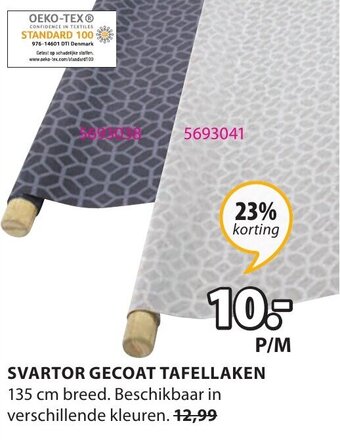 Jysk Svartor Gecoat Tafellaken aanbieding