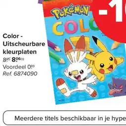 Carrefour Pokemon Color Uitscheurbare kleurplaten aanbieding