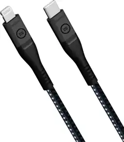Coolblue BlueBuilt Câble USB-C vers Lightning 1,5m Kevlar Noir aanbieding
