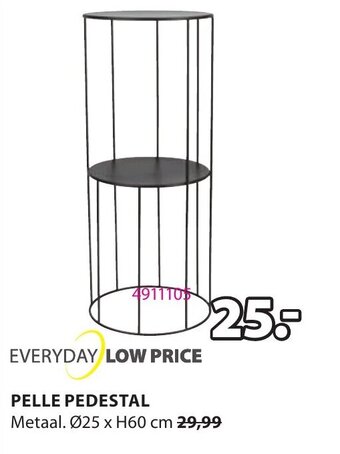 Jysk Pelle Pedestal aanbieding