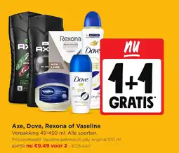 Jumbo Axe, Dove, Rexona of Vaseline aanbieding