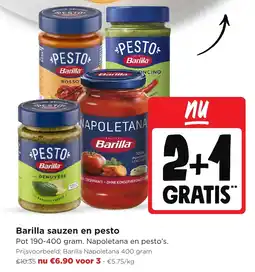 Jumbo Barilla sauzen en pesto aanbieding