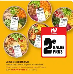 Jumbo Jumbo's pokébowls aanbieding