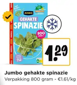 Jumbo Jumbo gehakte spinazie aanbieding