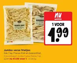 Jumbo Jumbo verse frietjes aanbieding