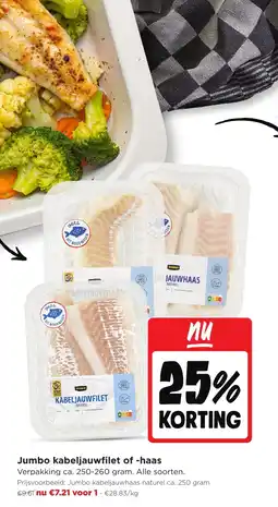 Jumbo Jumbo kabeljauwfilet of haas aanbieding