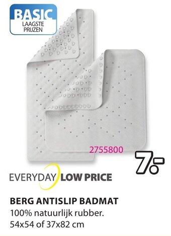 Jysk Berg Antislip Badmat aanbieding