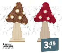Wibra Ornament paddenstoel aanbieding
