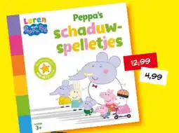 Boekenvoordeel Peppa's schaduwspelletjes aanbieding