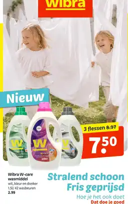 Wibra Wibra W-care wasmiddel aanbieding