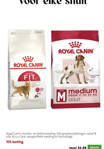 Royal Canin honden- en kattenvoeding