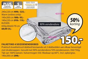 Jysk Falketind 4 Seizoenendekbed aanbieding