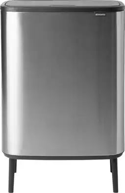 Coolblue Brabantia Bo Touch Bin Hi afvalemmer 2 x 30 liter Matt Steel Fingerprint Proof aanbieding