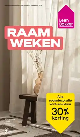 Leen Bakker Raamdecoratie aanbieding