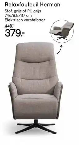 Leen Bakker Relaxfauteuil Herman aanbieding