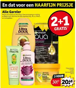 Kruidvat Garnier Fructis masker Hairfood Banana aanbieding