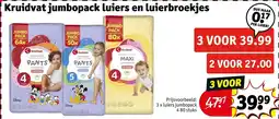 Kruidvat Kruidvat jumbopack luiers en luierbroekjes aanbieding
