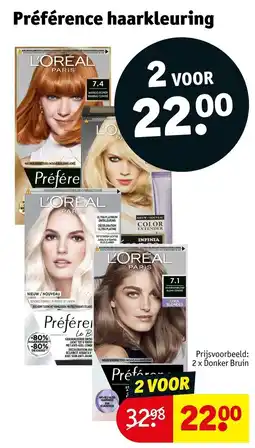 Kruidvat Préférence haarkleuring aanbieding