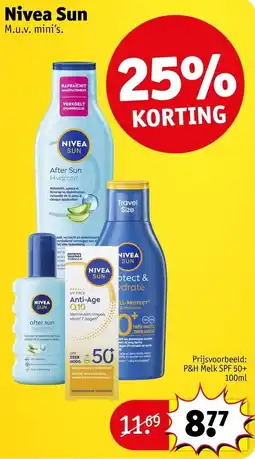 Kruidvat Nivea sun mini's aanbieding
