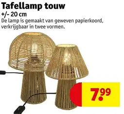 Kruidvat Tafellamp touw aanbieding