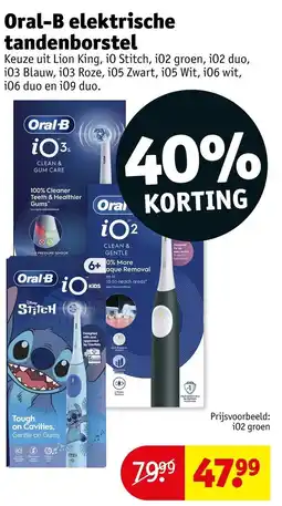 Kruidvat Oral-B elektrische tandenborstel aanbieding
