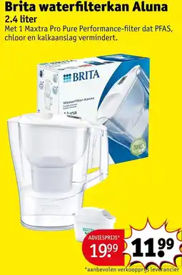 Kruidvat Brita waterfilterkan Aluna aanbieding