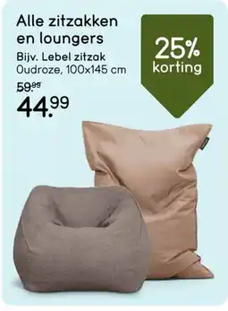 Leen Bakker Zitzak en loungers aanbieding