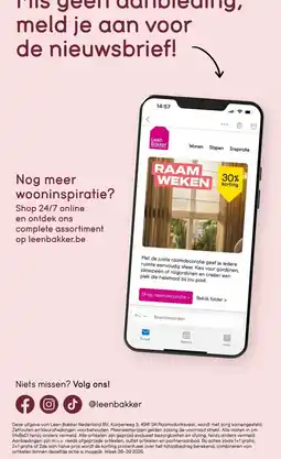 Leen Bakker Raamdecoratie aanbieding