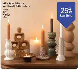 Leen Bakker Alle kandelaars en theelichthouders aanbieding