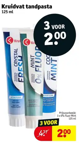 Kruidvat Kruidvat tandpasta aanbieding