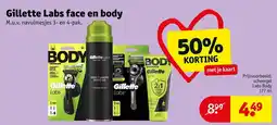 Kruidvat Gillette Labs face en body aanbieding