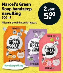 Kruidvat Marcel's Green Soap handzeep navulling aanbieding