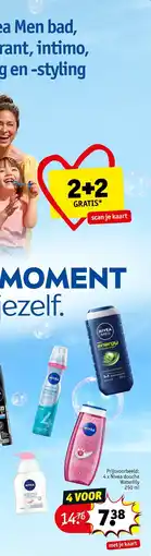 Kruidvat Nivea en Nivea Men bad, douche, deodorant, intimo, haarverzorging en styling aanbieding