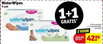 Kruidvat WaterWipes 9-pak aanbieding