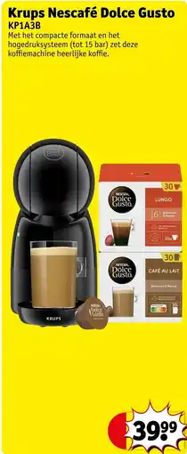 Kruidvat Krup Nescafé Dolce Gusto KP1A3B aanbieding
